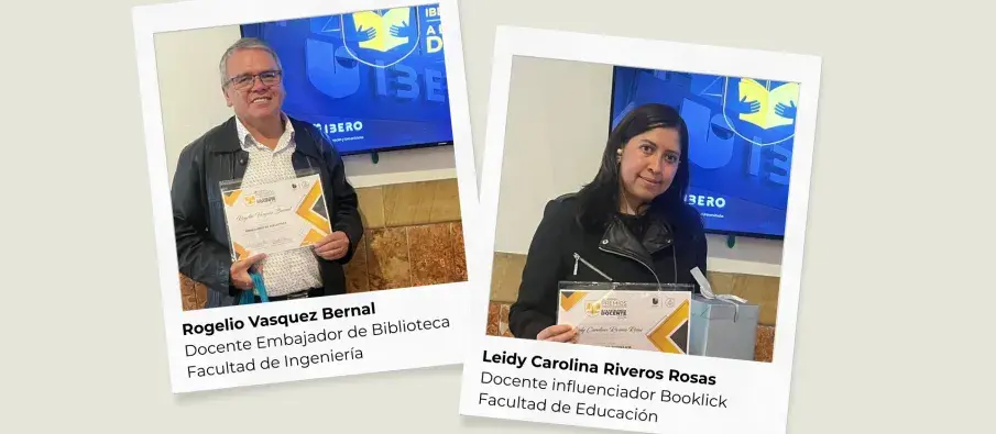 Docentes reconocidos y premiados por la bibioteca. Excelencia docente
